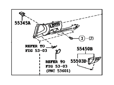 Toyota 55045-48131-B0 Panel Sub-Assembly, Inst