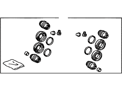 Toyota 04478-48150 Cylinder Kit, Disc Brake, Front
