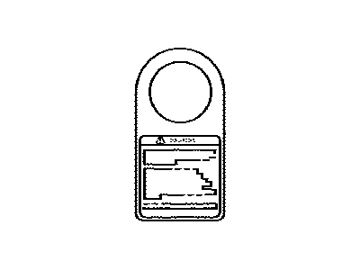 Toyota 74572-48010 Label, Fuel INL OPER