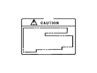 Toyota 74559-47030 Label, Fuel INFORMAT