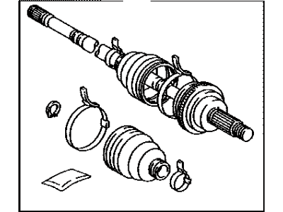 2008 Toyota Highlander Axle Shaft - 42370-49245