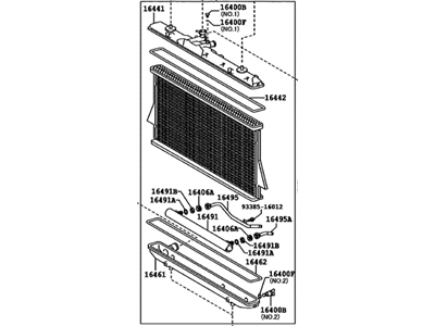 Toyota 16041-31540 Radiator Assembly