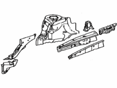 Toyota 53702-48051 Apron Sub-Assembly, Front F