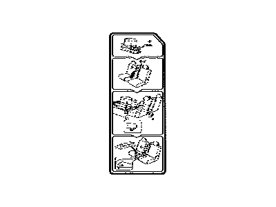 Toyota 74544-35120 Label, Rear NO.2 Seat