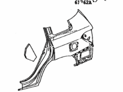 Toyota 61612-48080 Panel, Quarter, LH