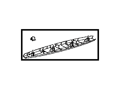 Toyota 64783-48061-C0 Trim, Back Window Panel