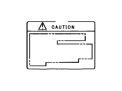 Toyota 74559-30070 Label, Fuel Information