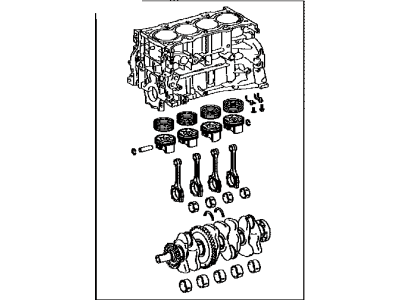 Toyota 11400-20260 Block Assembly, Short