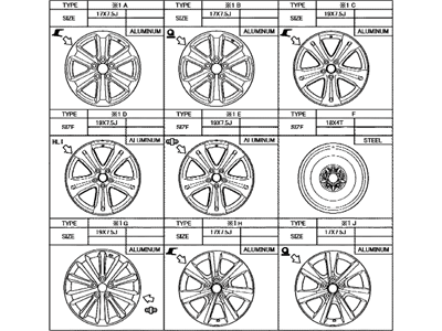 Toyota 42611-48430 Wheel, Disc