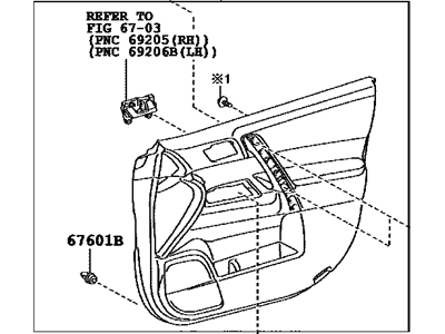 Toyota 67620-48491-B0