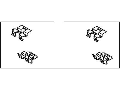 Toyota 04948-48040 Fitting Kit, Disc Brake, Rear