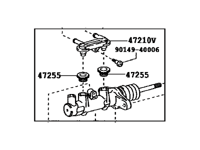 2008 Toyota Highlander Brake Master Cylinder - 47201-48210