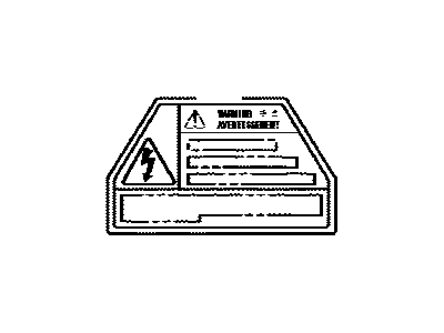 Toyota G9118-30020 Label, Ev Unit Control