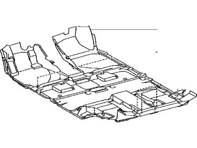 Toyota 58510-48210-E0 Carpet Assy, Floor, Front