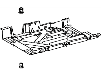 Toyota 58167-48020 Cover, Front Floor, Center