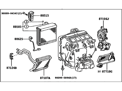 Toyota 87050-48261 Radiator Assy, Air Conditioner