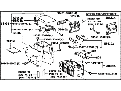 Toyota 58810-48451-C0 Box Assembly, Console