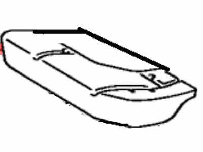 Toyota 71612-89103 Pad, Rear Seat Cushion, LH