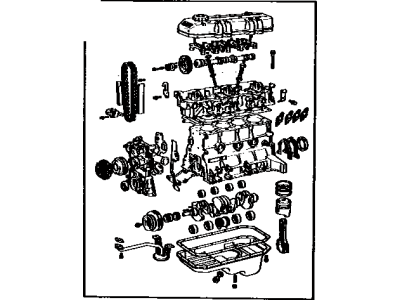 Toyota 19000-65031 Engine Assembly, Partial