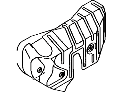 Toyota 17168-65010 INSULATOR, Exhaust Manifold Heat