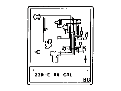 Toyota 17792-3D320 Plate, Engine Vacuum Hose Information