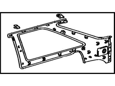 Toyota 62472-89102-E0 Garnish, Roof Side, Inner LH