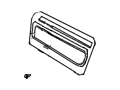 Toyota 64262-89101-S4 Garnish, Back Panel, Lower