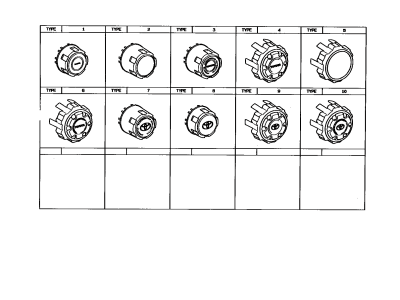 Toyota 42603-60140 Front Wheel Hub Ornament Sub-Assembly