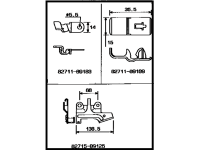 Toyota 82165-35060 Wire, Frame