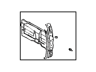 Toyota 62512-89133-03 Board, Quarter Inside Trim, LH