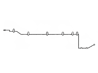 Toyota 47322-47040 Tube, Rear Brake, NO.2