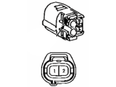 Toyota 90980-12D34 Housing, Connector F