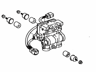 1995 Toyota Corolla ABS Pump And Motor Assembly - 44510-12120