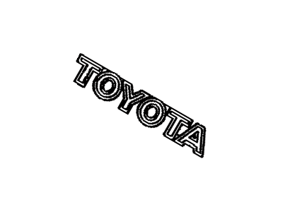 Toyota 75441-12680 Luggage Compartment Door Name Plate, No.1