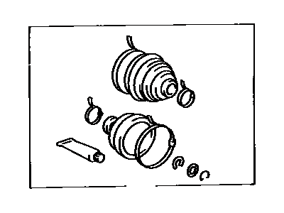 Toyota 04438-02060 Front Cv Joint Boot Kit, In Outboard, Left