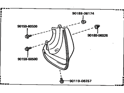 Toyota 76626-09090-G3 Mudguard Sub-Assy, Quarter Panel, Rear LH