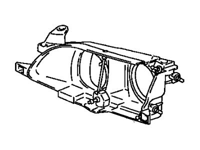 Toyota 81105-02010 Passenger Side Headlamp Housing Sub-Assembly