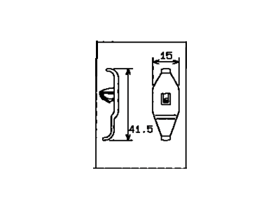 Toyota 82711-1E440 Clamp, Wiring HARNES