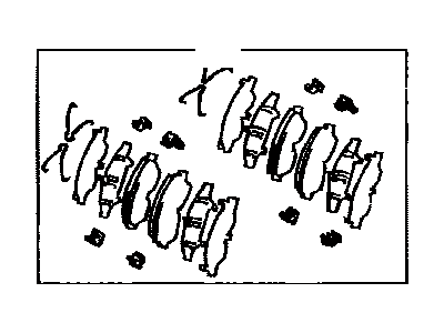 1995 Toyota Corolla Brake Pad Set - 04491-02030