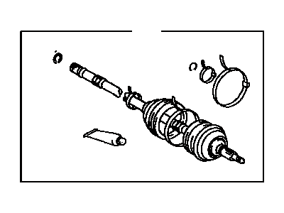 Toyota 43470-09290 Shaft Assembly, Front Drive Outboard Joint, Left