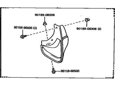 Toyota Corolla Mud Flaps - 76621-19225-J1