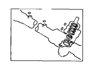 Toyota 04455-02011 Gasket Kit, Power Steering Control Valve Overhole