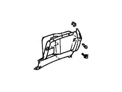 Toyota 55433-02020-K0 Panel, Instrument Panel Finish, Lower