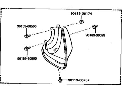 Toyota 76625-09090-D2 Mudguard Sub-Assy, Quarter Panel, Rear RH