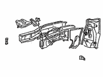 Toyota 57102-02040 Member Sub-Assy, Front Side, LH