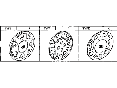 Toyota 42602-02030 Wheel Cap Sub-Assembly