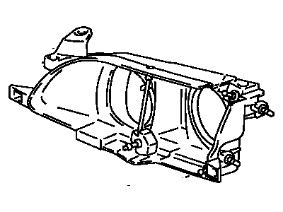 Toyota 81106-02010 Driver Side Headlamp Housing Sub-Assembly