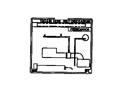 Toyota 17792-16670 Plate, Engine Vacuum Hose Information