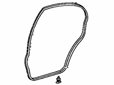 1994 Toyota Corolla Door Seal - 67872-02030