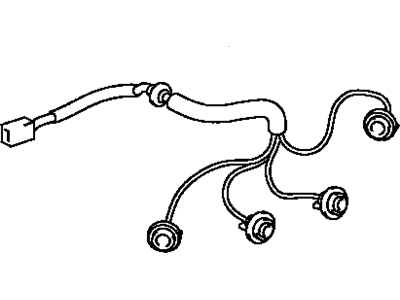 Toyota 81555-02030 Socket & Wire, Rear Co